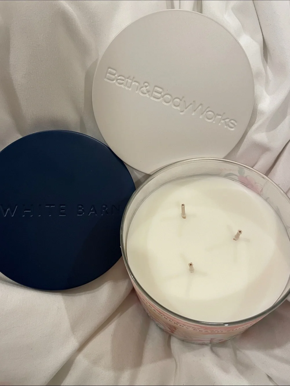 BBW Strawberry Peach Sunset 3 Wick Candle